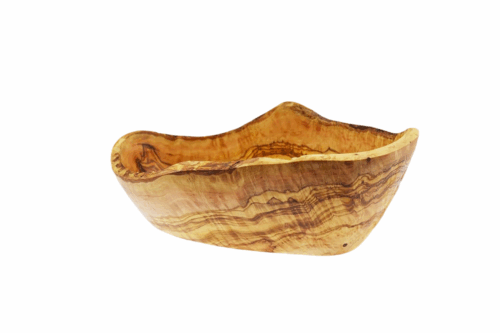Bol rustique ovale en bois d’olivier
