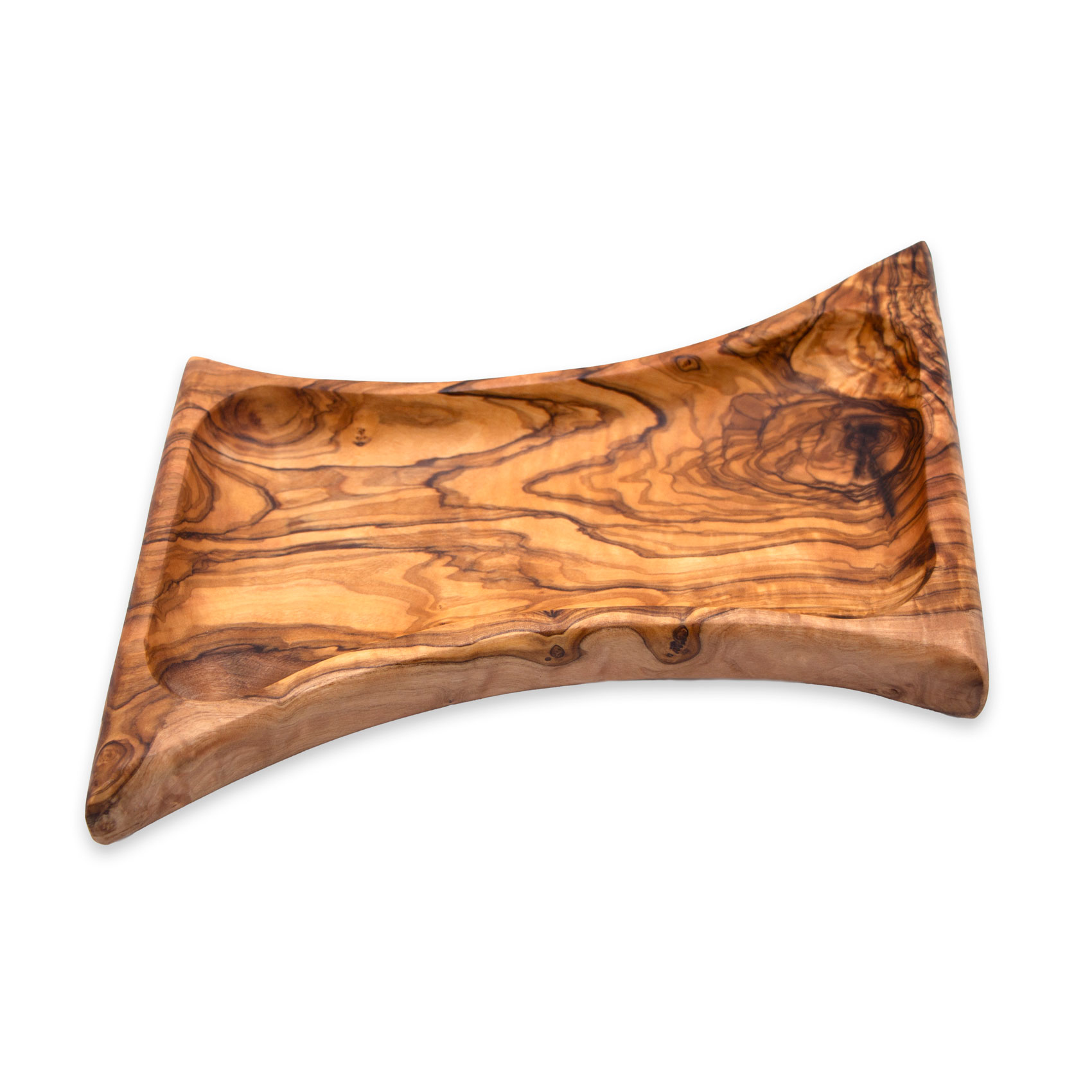 Plateau de service rectangulaire en bois d’olive