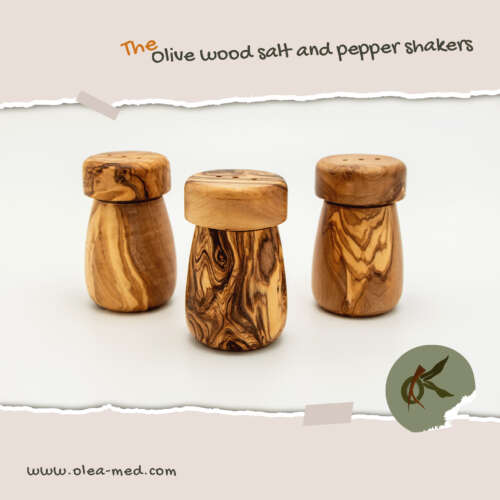 Duo Salière et Poivrière en Bois d’olivier