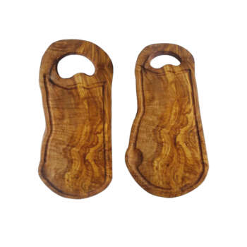 Planche à découper avec anse et rigole pour jus